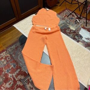 House of Harlow Vibrant Knit Ensemble set , size L ,sparkling sequences